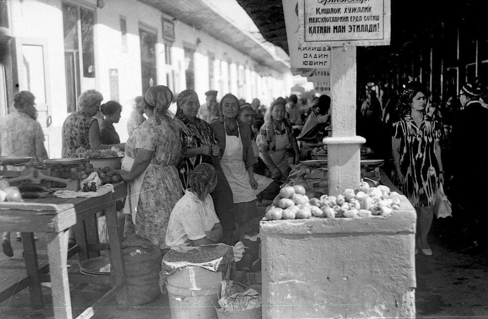 Рынок в Ташкенте. 1960 год 1