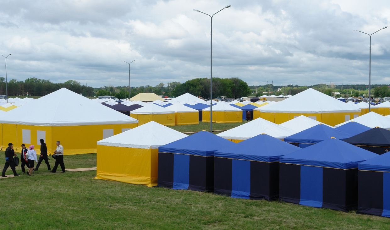 Палаточный городок для беженцев