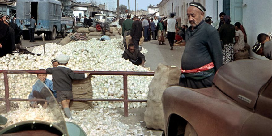 Рынок в Ташкенте. 1960 год