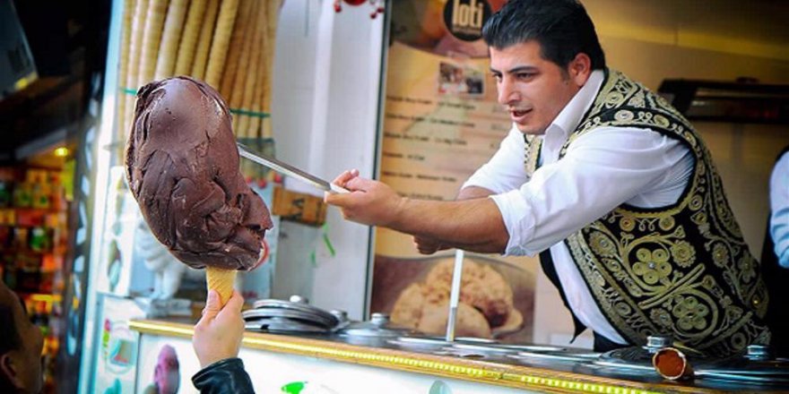 Как продают мороженое в Турции