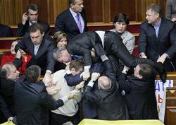 Драка в Украинском парламенте