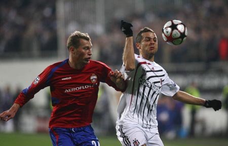 Бешикташ на своём поле проиграл ЦСКА со счётом 2-1